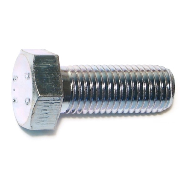 Midwest Fastener Class 8.8, M16-2.00 Hex Head Cap Screw, Zinc Plated Steel, 40 mm L, 10 PK 50506